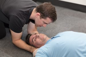 Spinal injury training during first aid course (2)